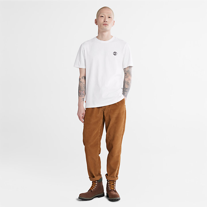 T-shirt da Uomo Multi-logo in bianco-
