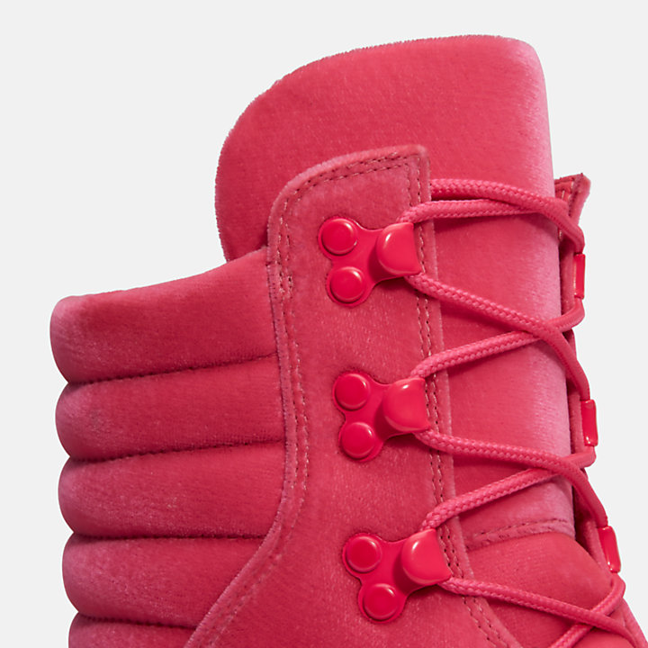 6-inch Boot à col matelassé Jimmy Choo x Timberland® pour homme en rose-