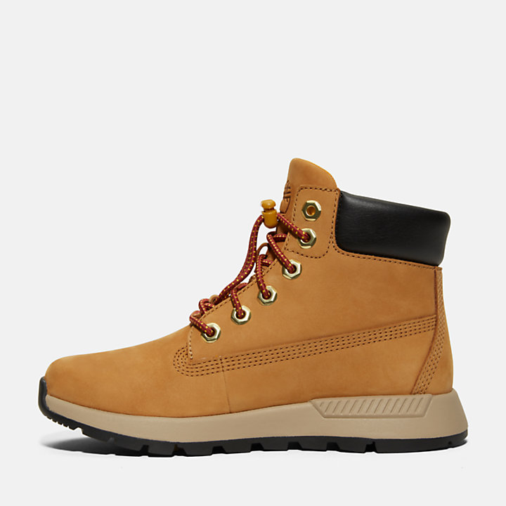Killington Trekker 6 Inch Side-zip Boot for Youth in Yellow | Timberland