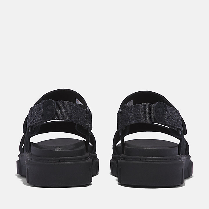 Greyfield Sandale mit zwei Riemen für Damen in Schwarz