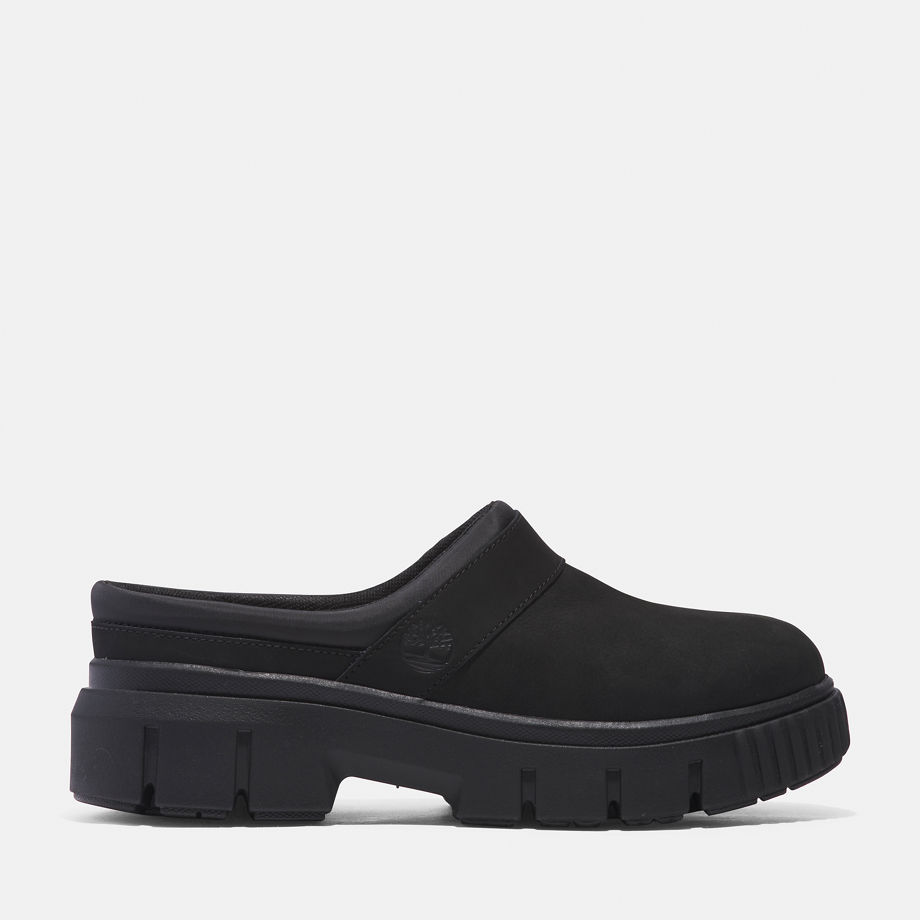 Timberland Greyfield Clog For Women In Black Black