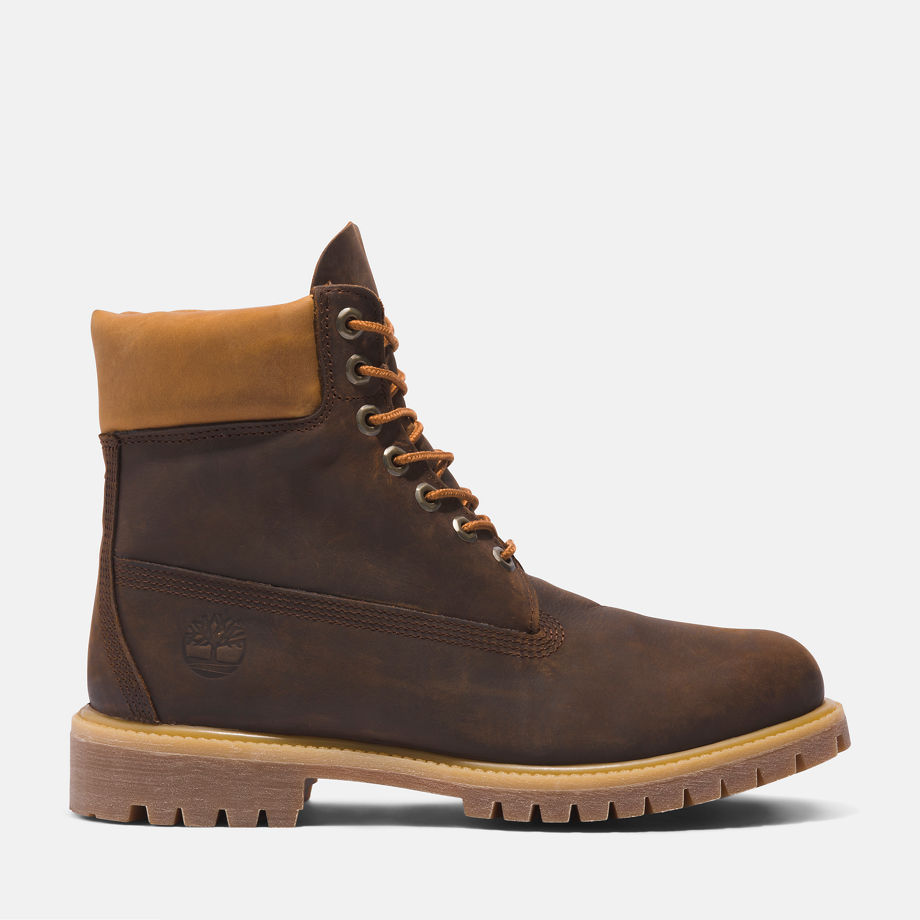 Timberland Premium 6 Inch Boot For Men In Brown/yellow Brown