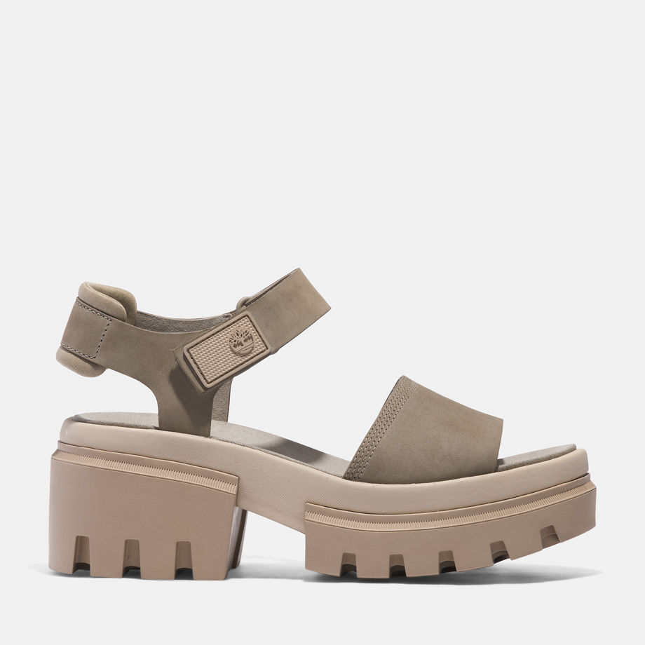Timberland Everleigh Two-strap Sandal For Women In Beige Beige