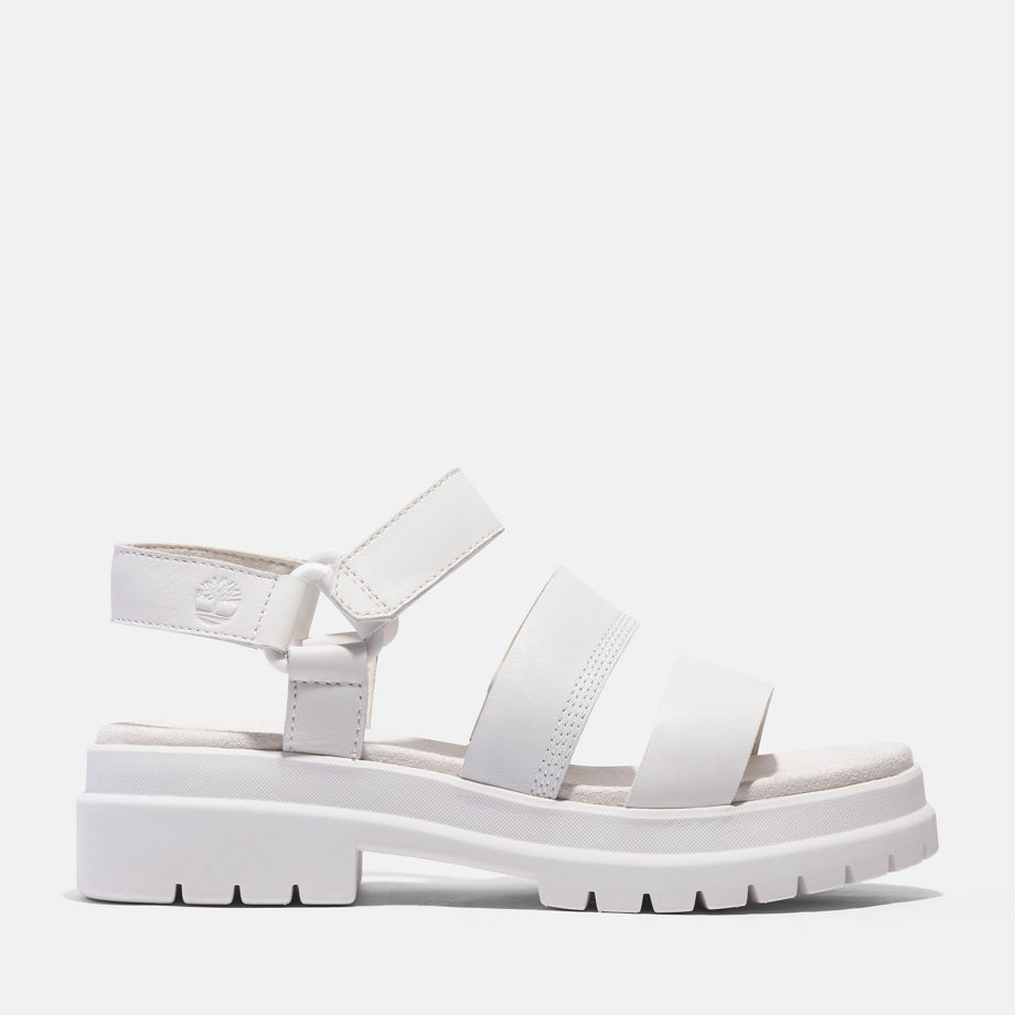 Timberland London Vibe Sandale Mit Drei Riemen Für Damen In Weiß Weiß