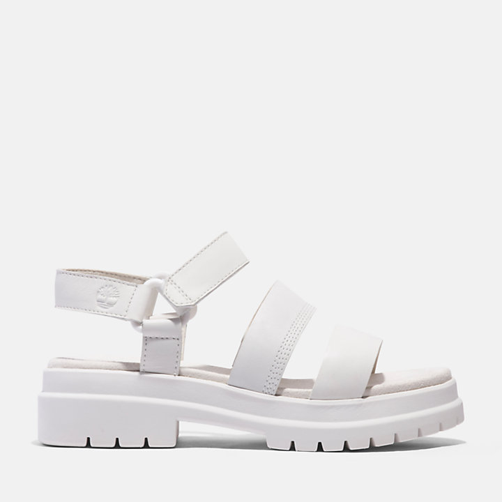 London Vibe 3-Strap Sandal for Women in White-