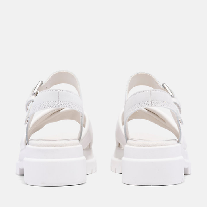 London Vibe Cross-strap Sandal for Women in White-