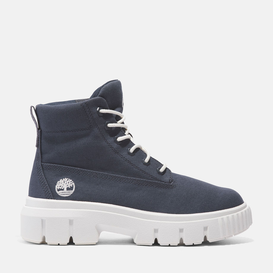 Timberland Greyfield Mid Lace-up Boot For Women In Dark Blue Blue