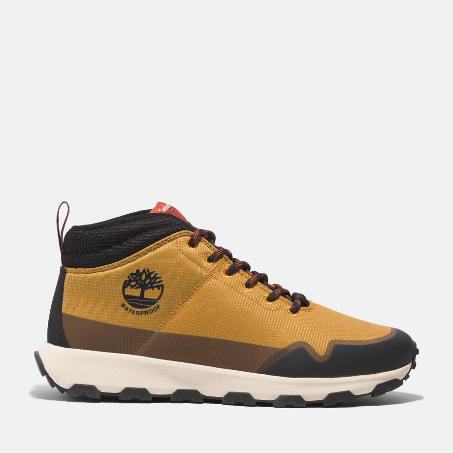 Timberland Winsor Trail Waterproof Hiker For Men In Yellow Yellow, Size 9.5