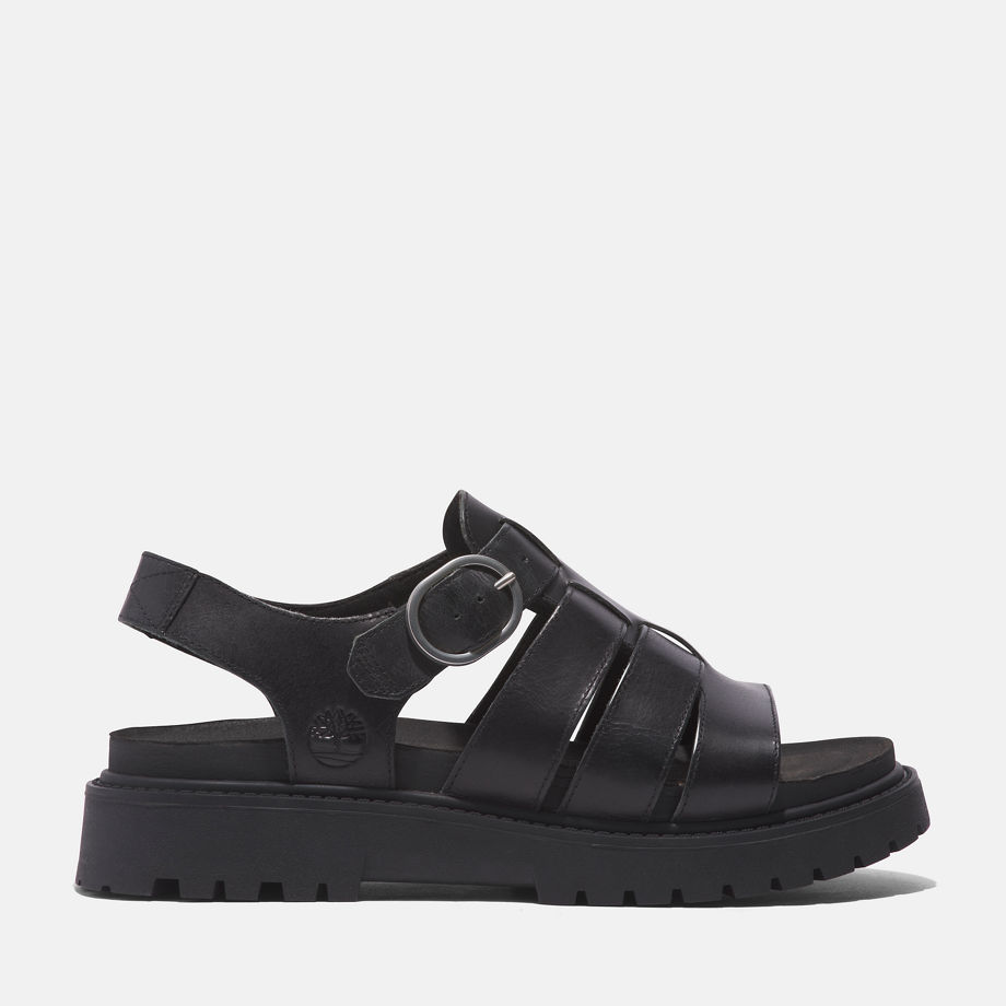 Timberland Clairemont Way Fisherman Sandal For Women In Black Black