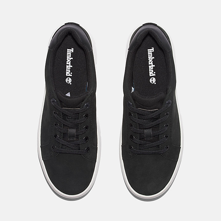 Low Lace-Up Trainer for Women in Black