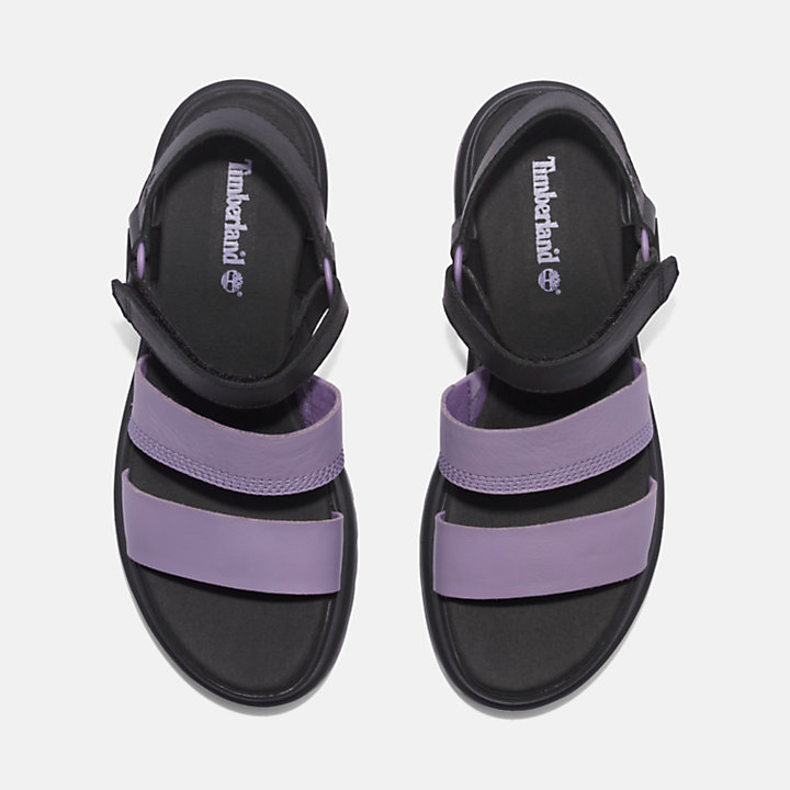 London Vibe 3-Strap Sandal for Women in Purple-