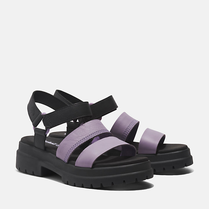 London Vibe 3-Strap Sandal for Women in Purple-