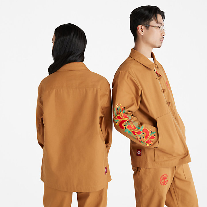 CLOT x Timberland® Duck Canvas Chore Jacket in Dark Yellow-