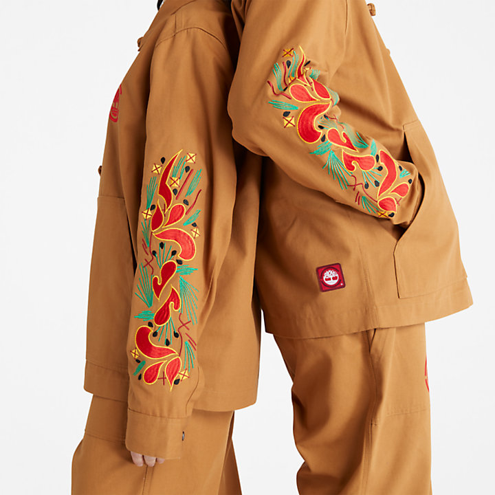 CLOT x Timberland® Duck Canvas Chore Jacket in Dark Yellow-
