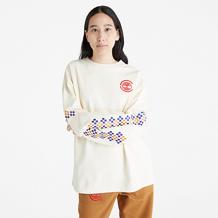 CLOT x Timberland® T-shirt met lange mouwen in beige