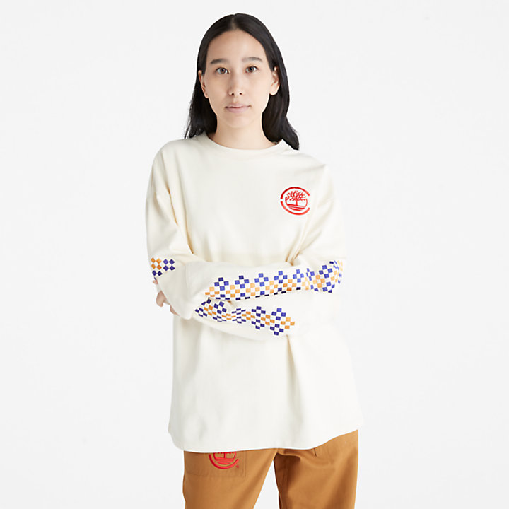 CLOT x Timberland® Long-sleeved T-Shirt in Beige-