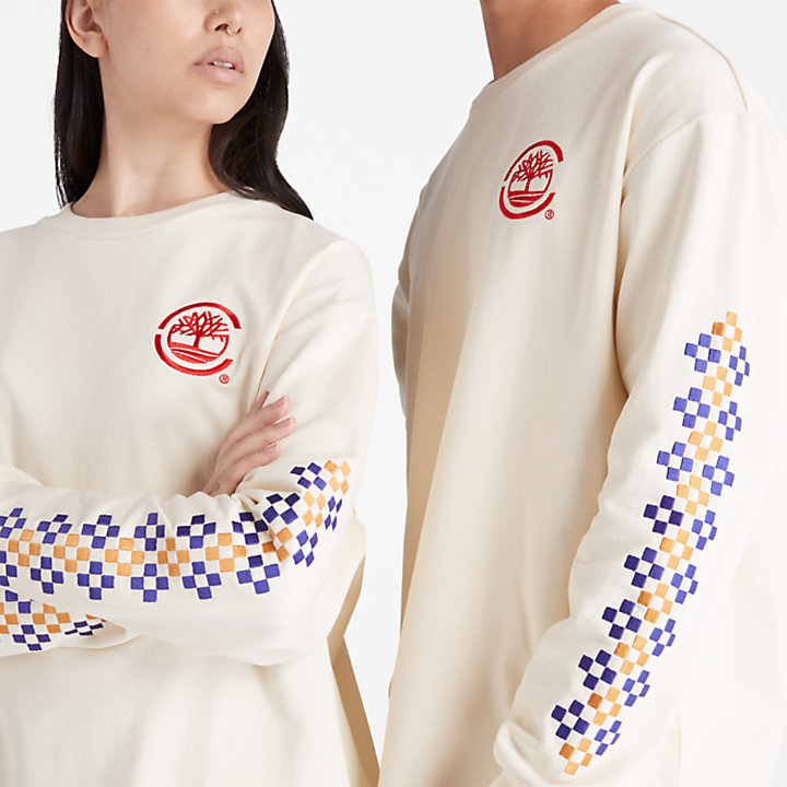 CLOT x Timberland® T-shirt met lange mouwen in beige-