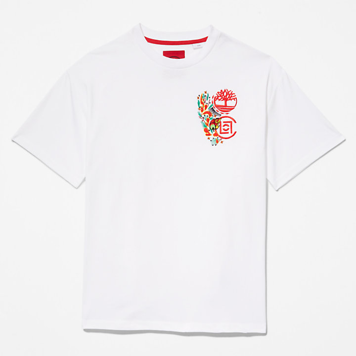 T-shirt à manches courtes CLOT x Timberland® en blanc-
