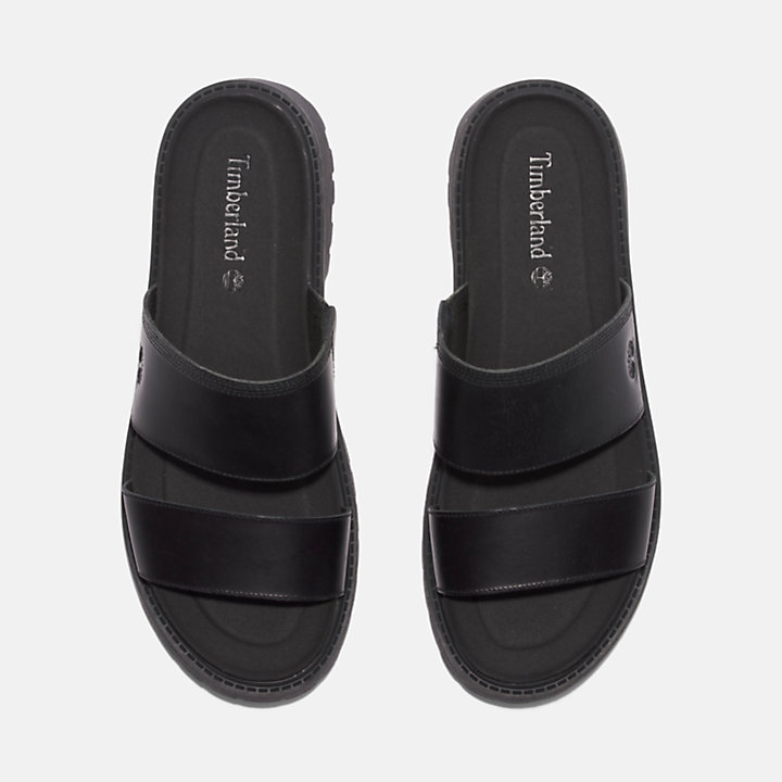 Clairemont Way Slide Sandal for Women in Black | Timberland