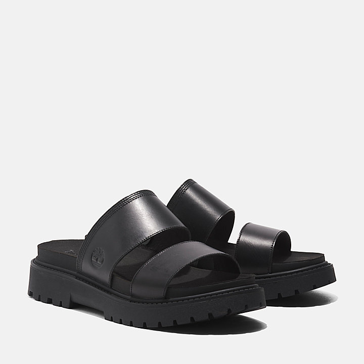 Clairemont Way Slide Sandal for Women in Black | Timberland