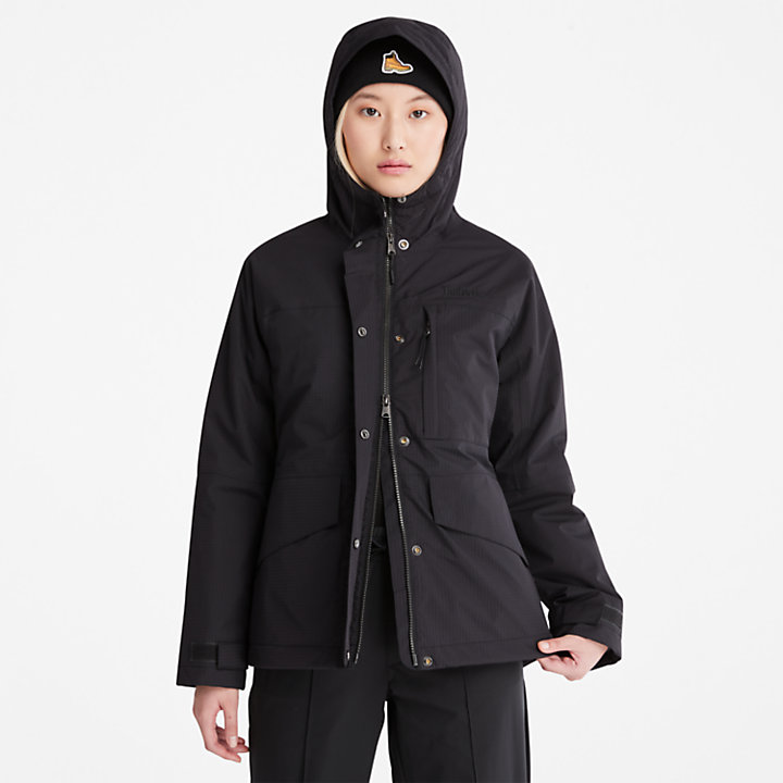 Mountain Town Insulated Jacket for Women in Black-