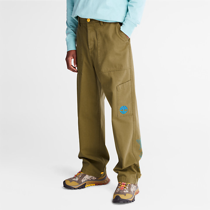 Pantalon large Bee Line x Timberland® en marron-
