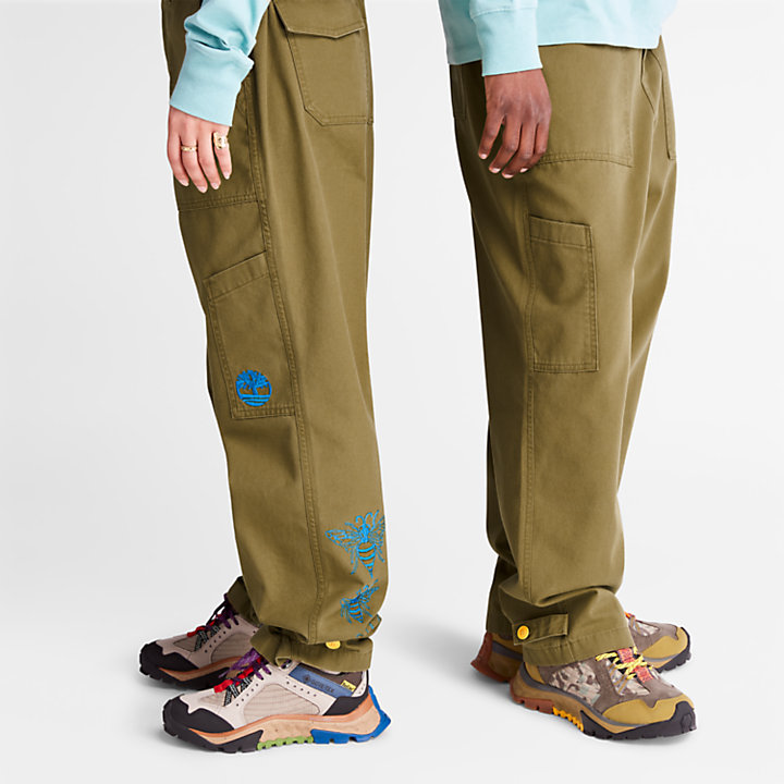 Pantalones de Pernera Ancha Bee Line x Timberland® en marrón-