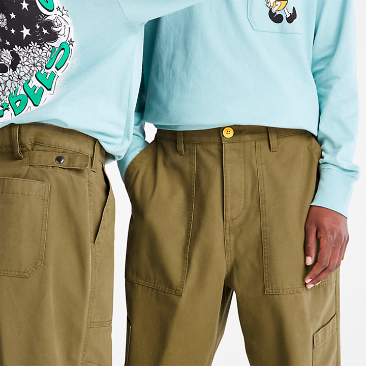 Pantalones de Pernera Ancha Bee Line x Timberland® en marrón-