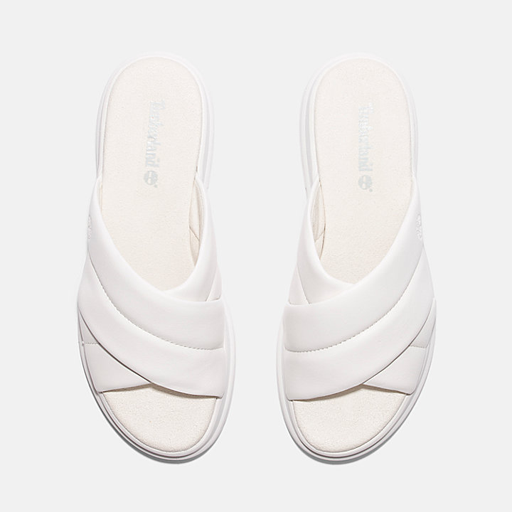 London Vibe Slide Sandale für Damen in Weiß