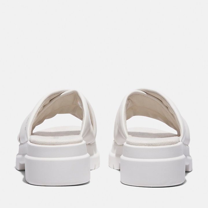 London Vibe Slide Sandal for Women in White-
