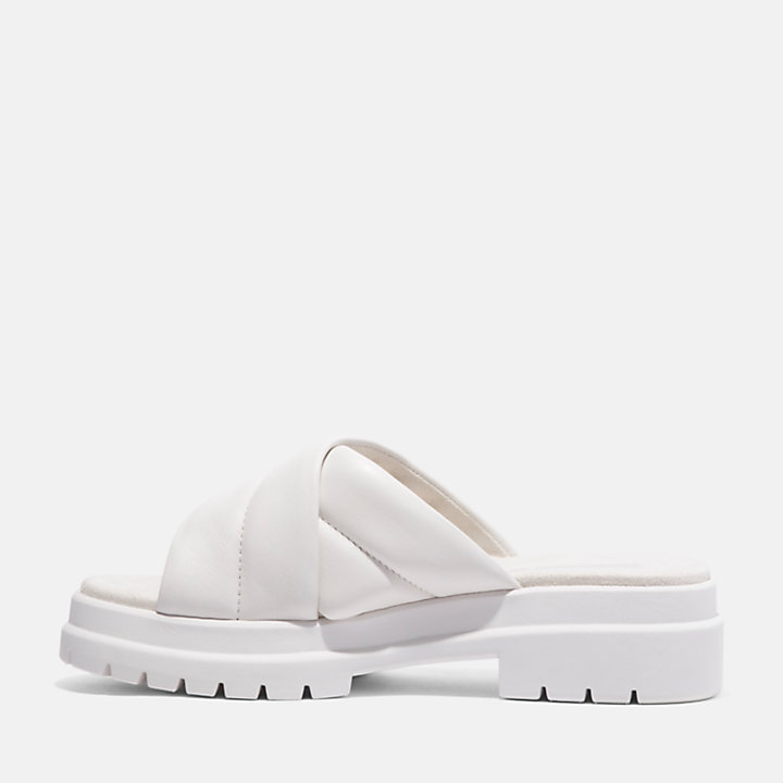 London Vibe Slide Sandale für Damen in Weiß-