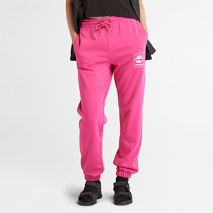 Logo Pack Stack Sweatpants for Women in Pink | Timberland