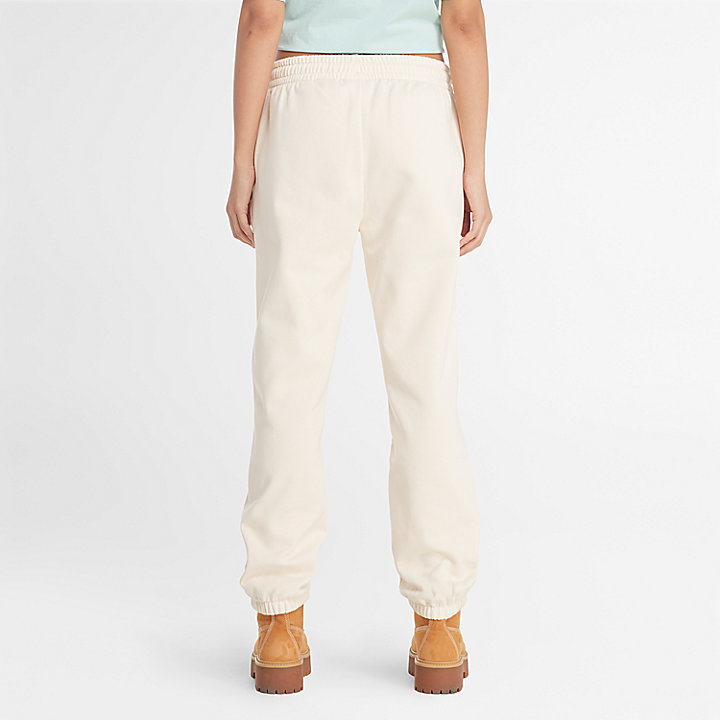 Logo Pack Stack Sweatpants for Women in White