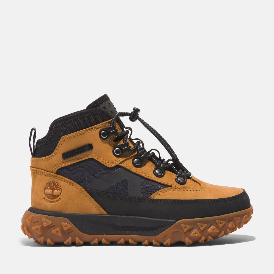 Timberland Greenstride Motion 6 Waterproof Boot For Youth In Yellow Yellow Kids