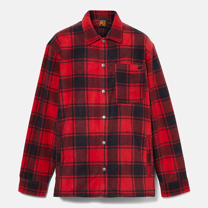 Camisa Polar Pesada Timberland PRO® Gritman para Homem em vermelho-
