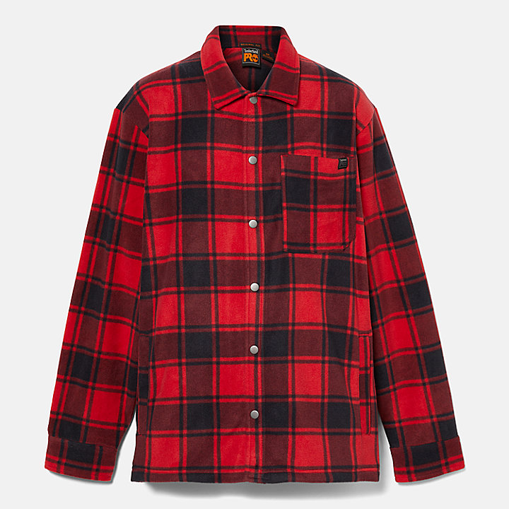 Camisa de forro polar de gran gramaje Timberland PRO® Gritman para hombre en rojo