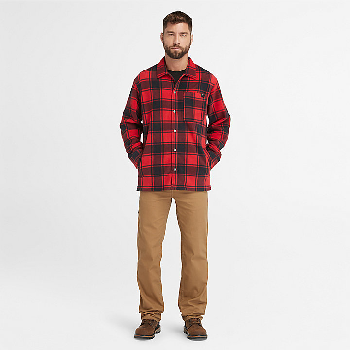 Timberland PRO® Gritman Overhemd van zware fleece voor heren in rood