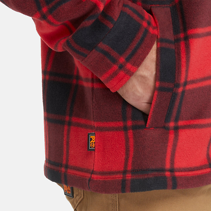 Chemise en polaire épaisse Timberland PRO® Gritman pour homme en rouge-