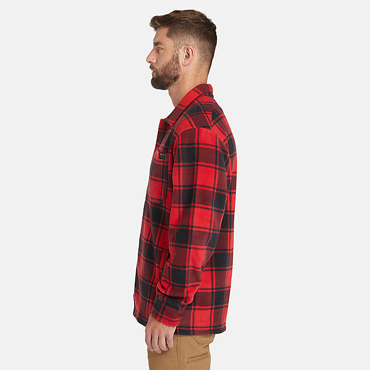 Camicia in Pile Pesante Timberland PRO® Gritman da Uomo in rosso