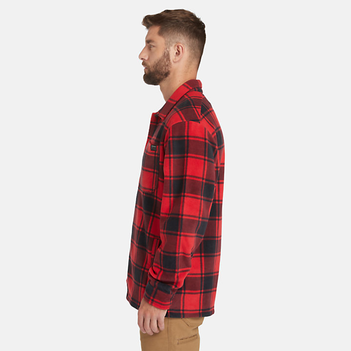 Timberland PRO® Gritman Heavyweight Fleece-Shirt für Herren in Rot-