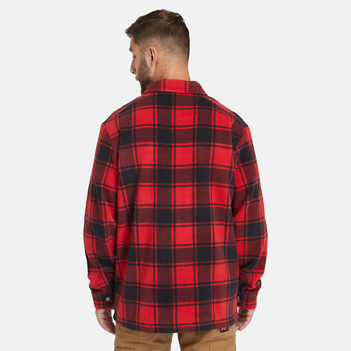 Camisa Polar Pesada Timberland PRO® Gritman para Homem em vermelho-