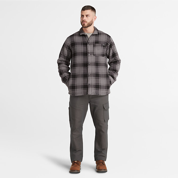 Timberland PRO® Gritman Overshirt van zware fleece voor heren in grijs-
