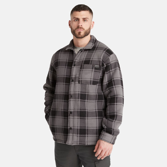 Timberland PRO® Gritman Heavyweight Fleece Overshirt for Men in Grey | Timberland