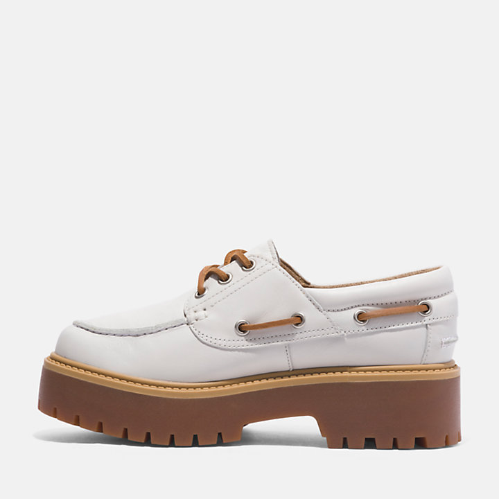 Women’s Timberland® Stone Street Boat Shoe in White-