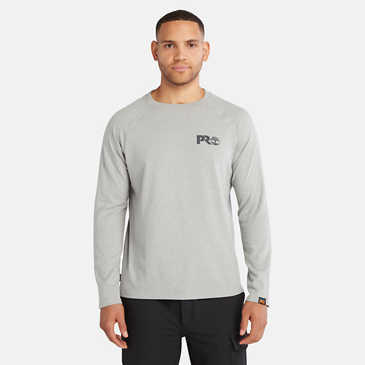 T-shirt a Maniche Lunghe Timberland PRO® Core da Uomo in grigio-