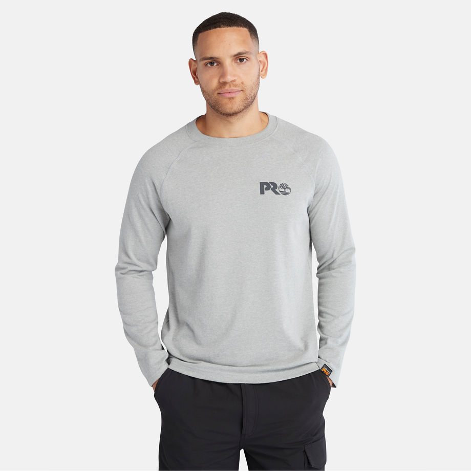 Timberland Pro Core Long-sleeve T-shirt For Men In Grey Grey, Size 3XL