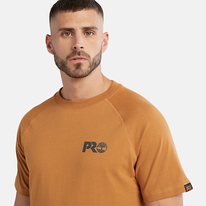 T-shirt à logo réfléchissant Timberland PRO® Core pour homme en jaune foncé-