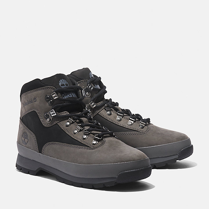 Euro Hiker Leather Boot for Men in Grey