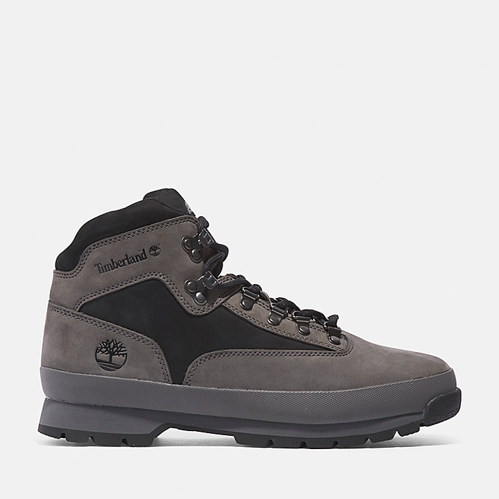 Euro Hiker Leather Boot for Men in Grey