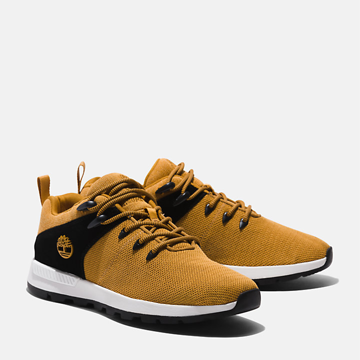 Sprint Trekker Gebreide Sneakers voor heren in geel-